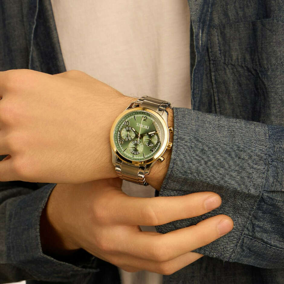 Orologio Stroili multifunzione da uomo  in acciaio bicolore