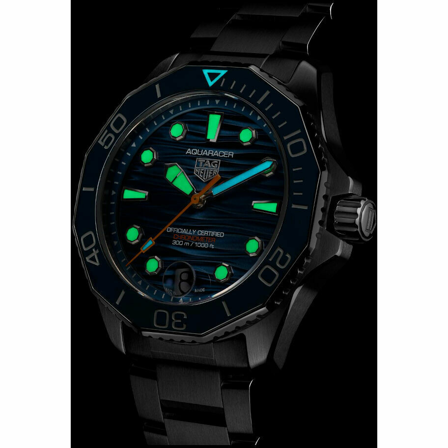 Orologio Tag Heuer Aquaracer 300 blu con TH31-00 COSC