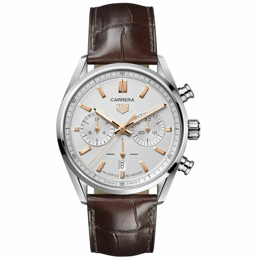 Orologio Tag Heuer Carrera Calibro Heuer 02 Bianco