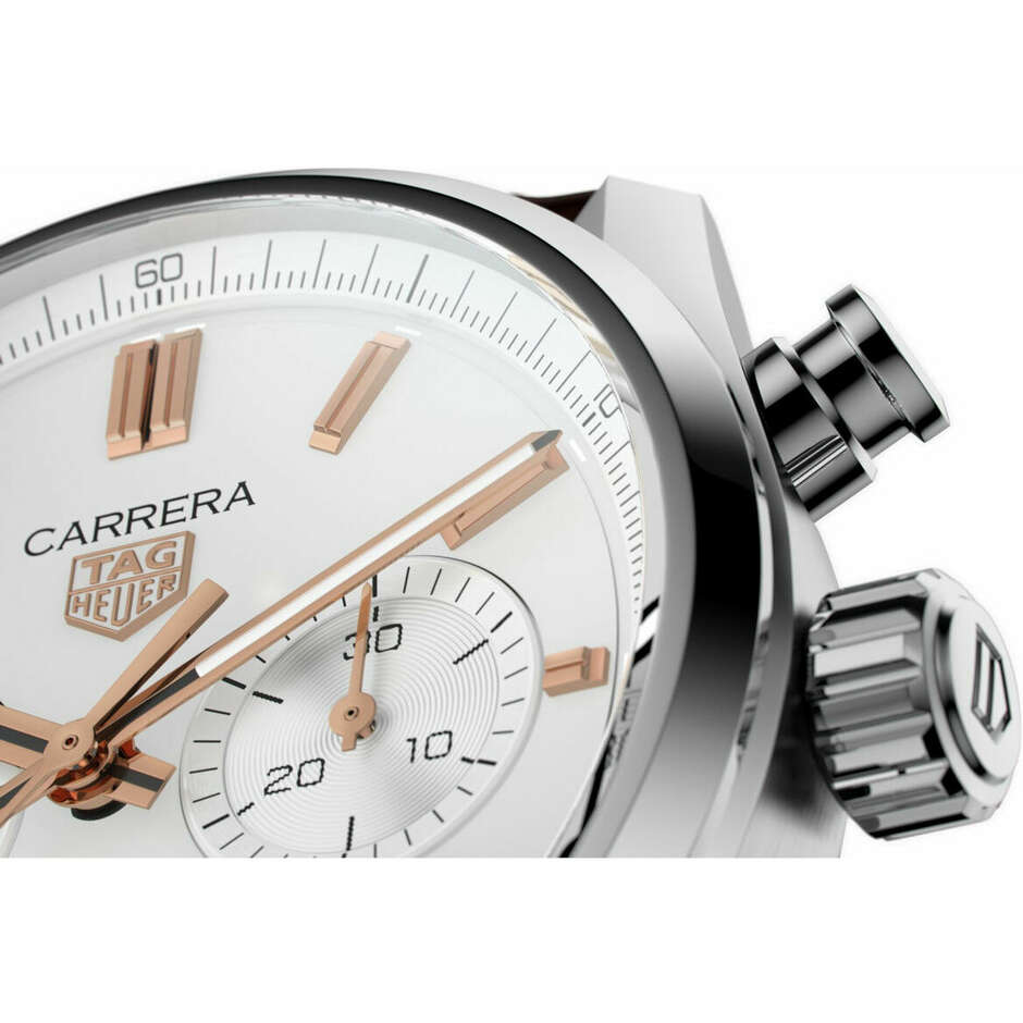 Orologio Tag Heuer Carrera Calibro Heuer 02 Bianco