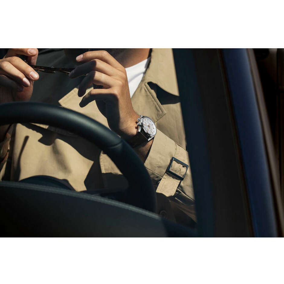 Orologio Tag Heuer Carrera Calibro Heuer 02 Bianco