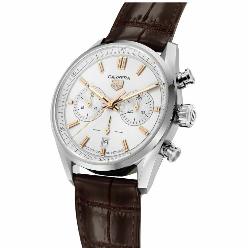 Orologio Tag Heuer Carrera Calibro Heuer 02 Bianco