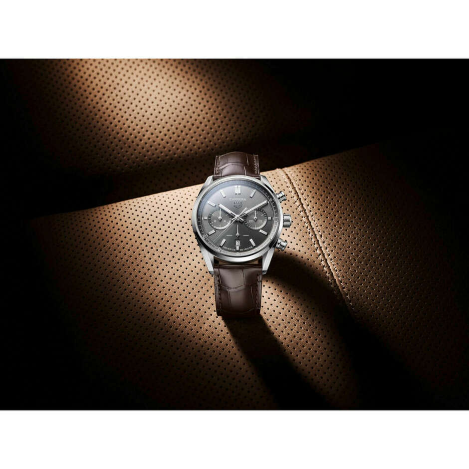 Orologio Tag Heuer Carrera calibro Heuer 02 Grigio