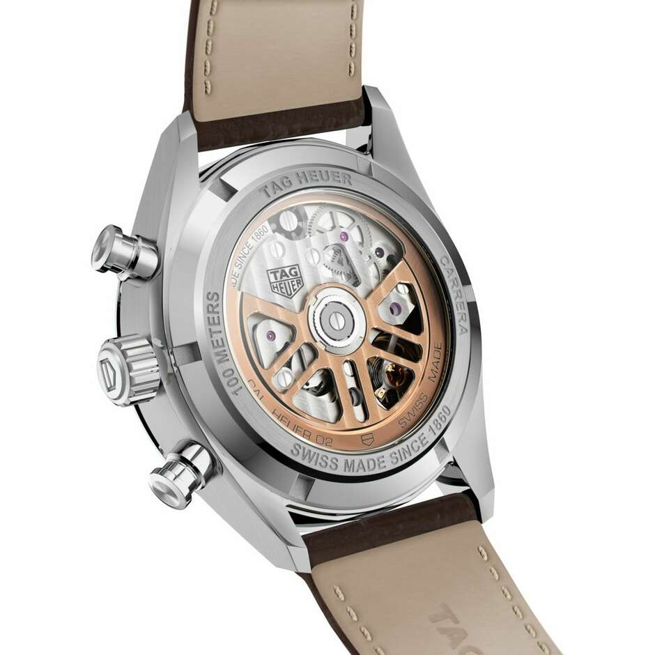 Orologio Tag Heuer Carrera calibro Heuer 02 Grigio
