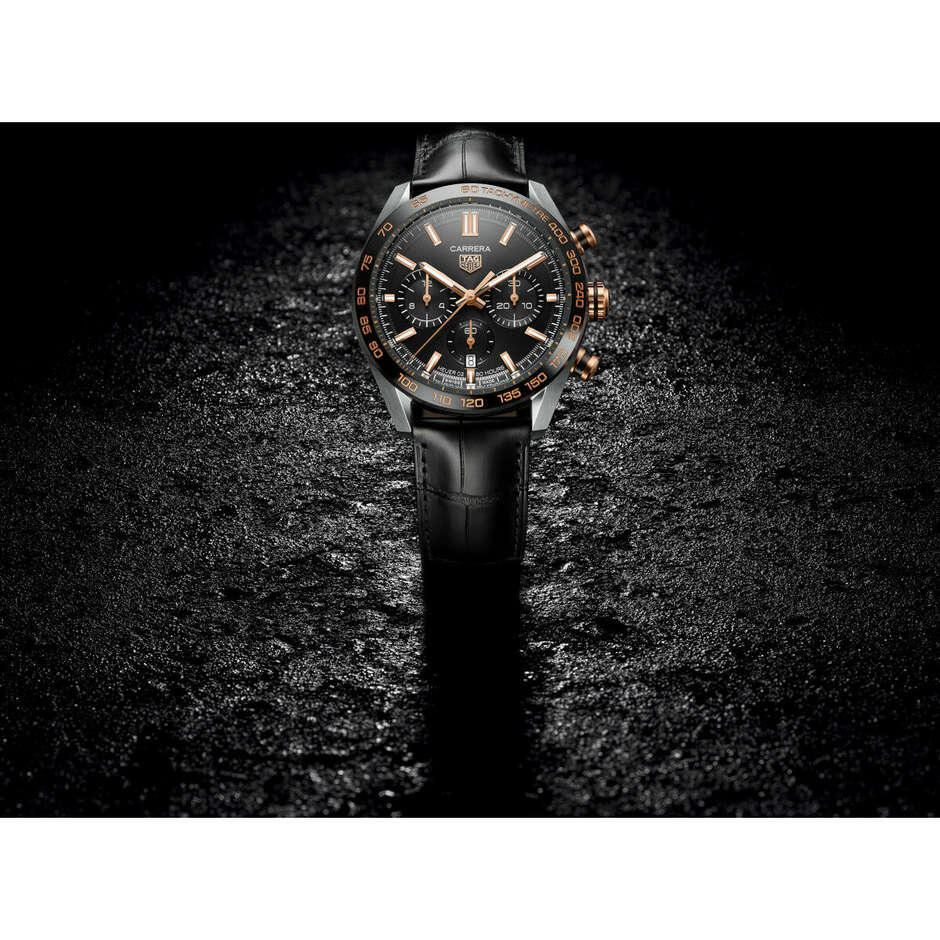 Orologio Tag Heuer Carrera Calibro Heuer 02 Nero