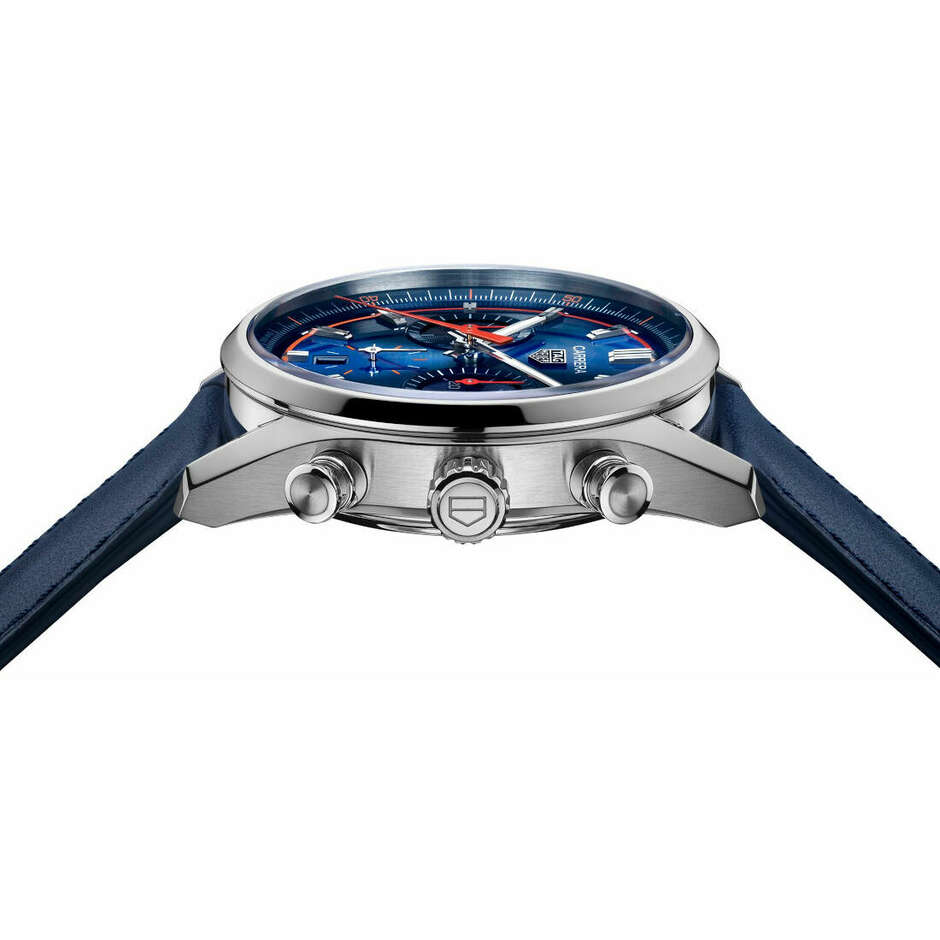 Orologio Tag Heuer Carrera cronografo Heuer 02 blu