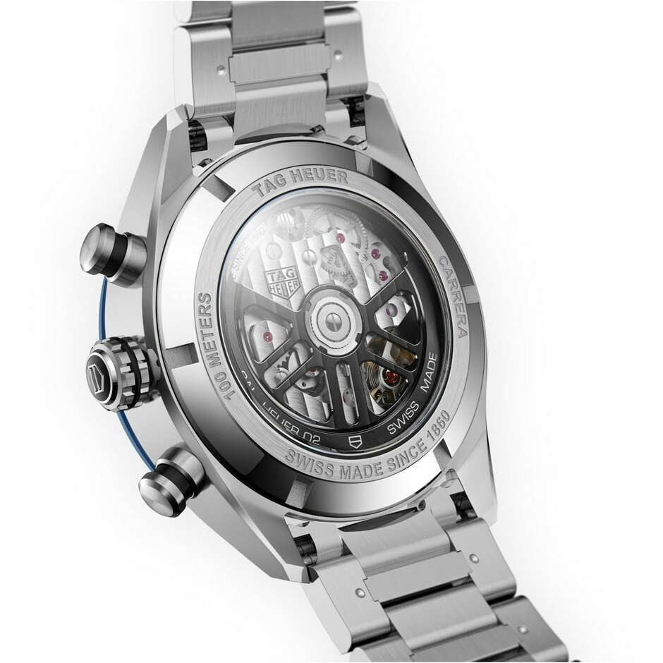Orologio Tag Heuer Carrera Heuer Cronografo Blu