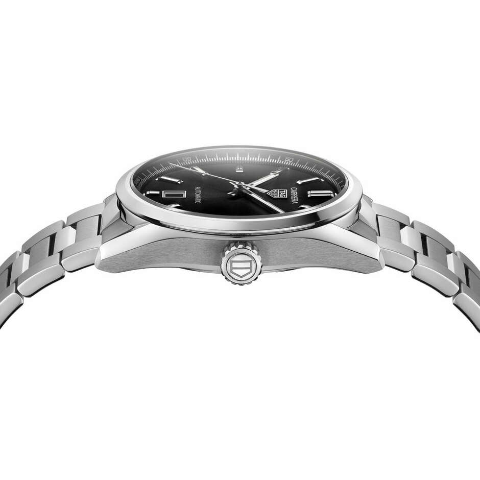 Orologio Tag Heuer Carrera Nero 39mm in acciaio