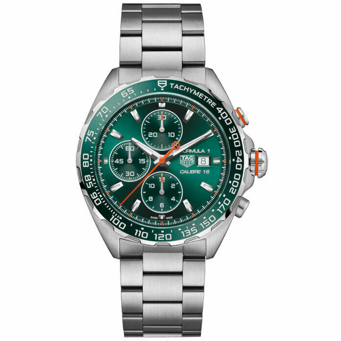 Orologio Tag Heuer Formula1 cronografo automatico verde