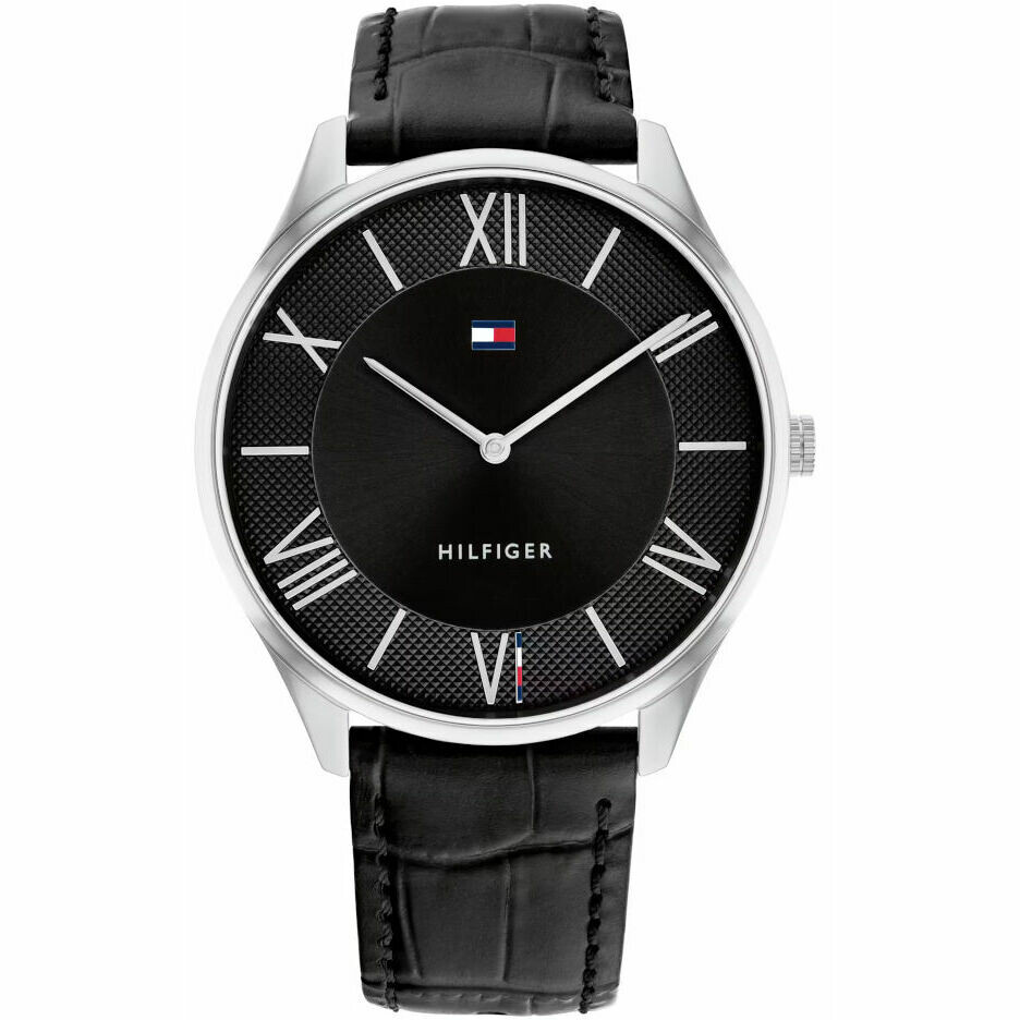 Orologio Tommy Hilfiger da uomo in acciaio cinturino pelle