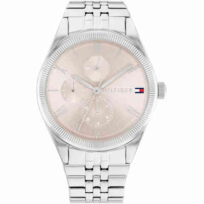 Orologio Tommy Hilfinger da donna in acciaio quadrante rosa Orologio Tommy Hilfinger da donna in acciaio quadrante rosa