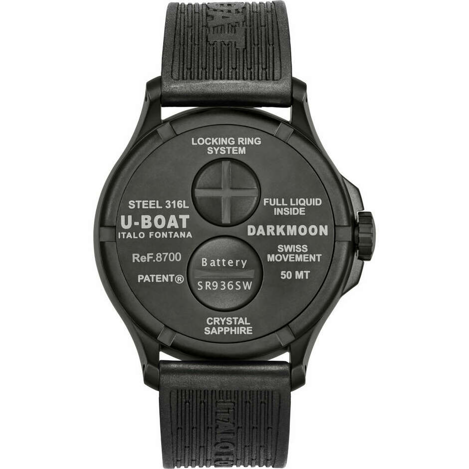 Orologio U-Boat Darkmoon blu con cassa in pvd 44 mm