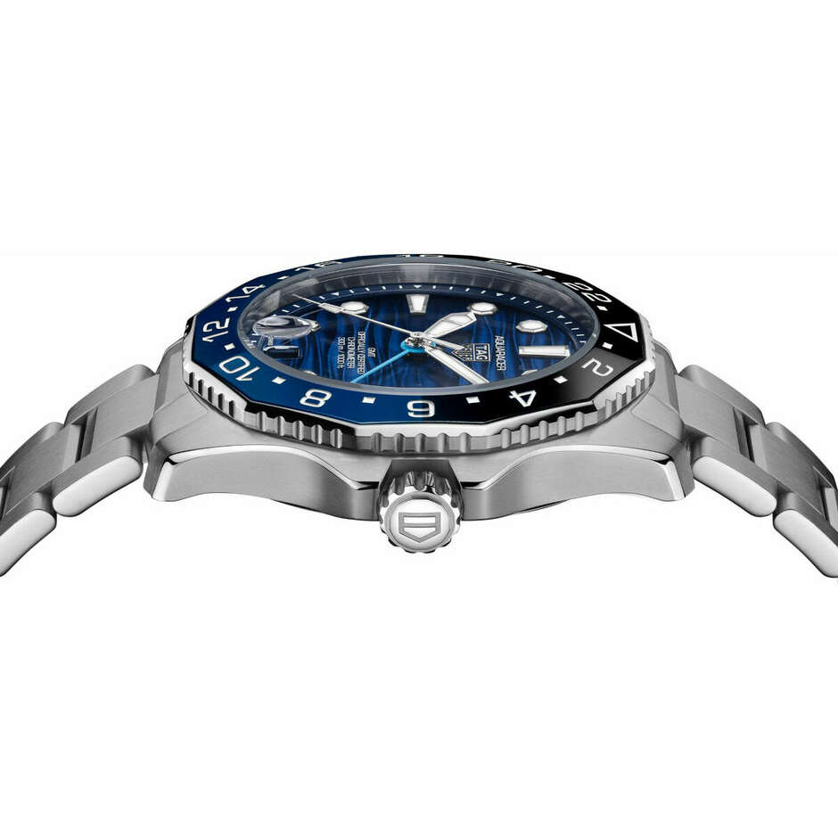 Orologo Tag Heuer Aquaracer 300 GMT blu con TH31-03 COSC