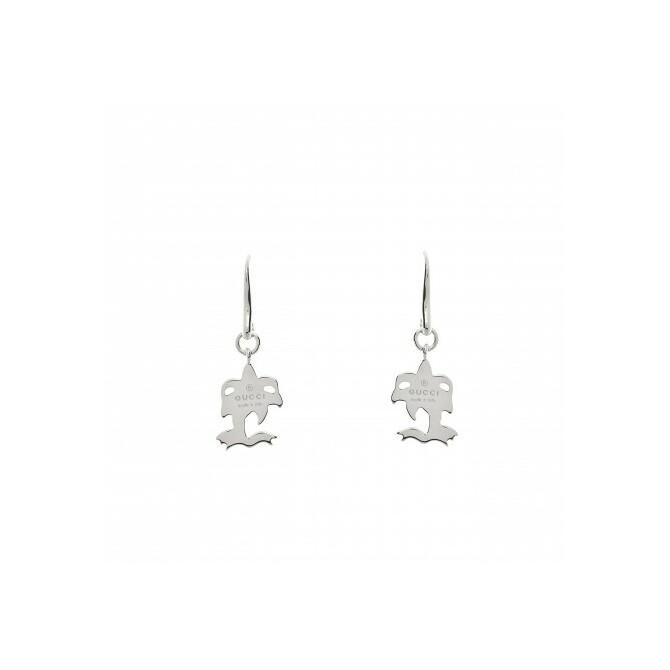 Palm tree-shaped pendant Gucci earrings in silver