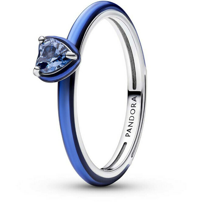 Pandora Blue Chakra Heart Ring