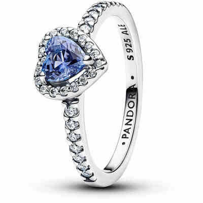 Pandora Blue Embossed Heart Ring Pandora Blue Embossed Heart Ring