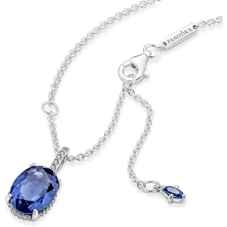 Pandora Blue Stone Necklace