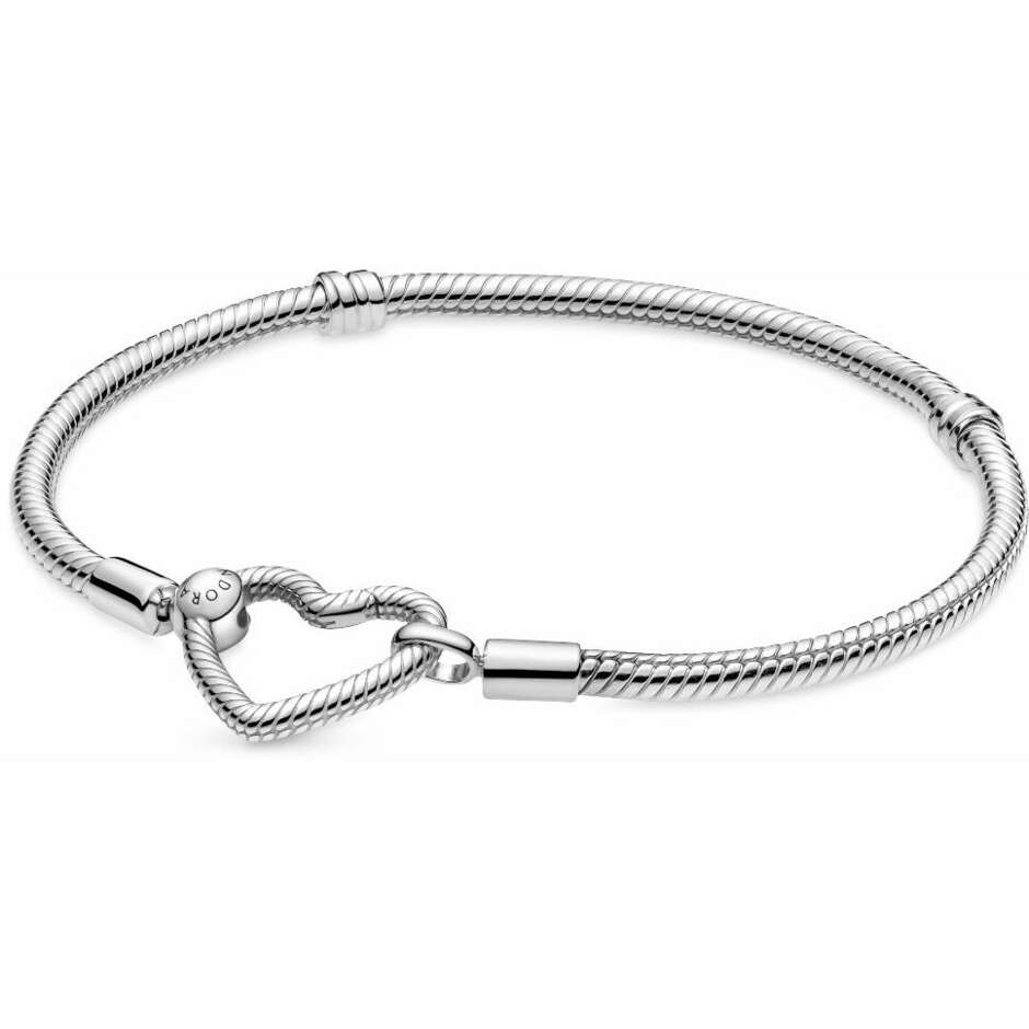 Pandora Bracelet with Heart Clasp Composable