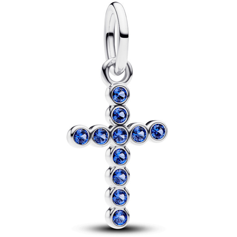 Pandora Charm Blue Luminous Cross