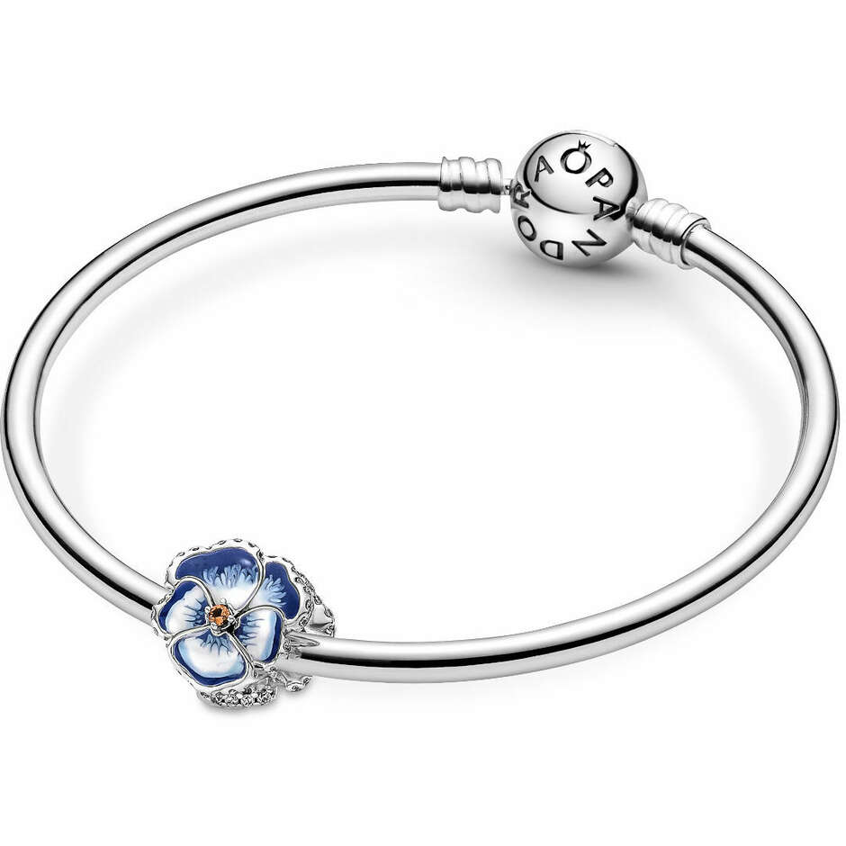 Pandora Charm Blue Pansy