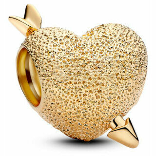 Pandora Charm Cupid Heart Gold Plated Pandora Charm Cupid Heart Gold Plated