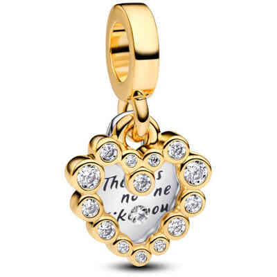 Pandora Charm Double Heart No One Like You Pandora Charm Double Heart No One Like You