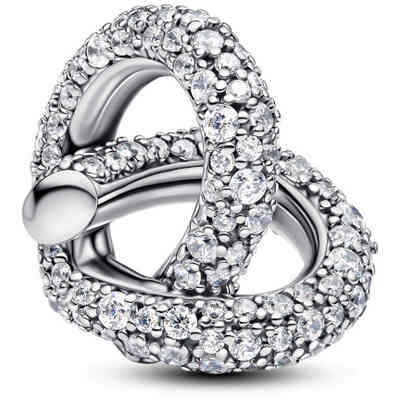 Pandora Charm Heart Infinity Knot and Pavè Pandora Charm Heart Infinity Knot and Pavè