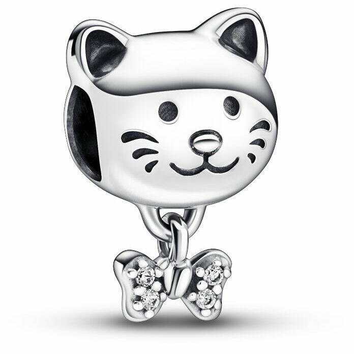 Pandora Charm Kitten with Bow