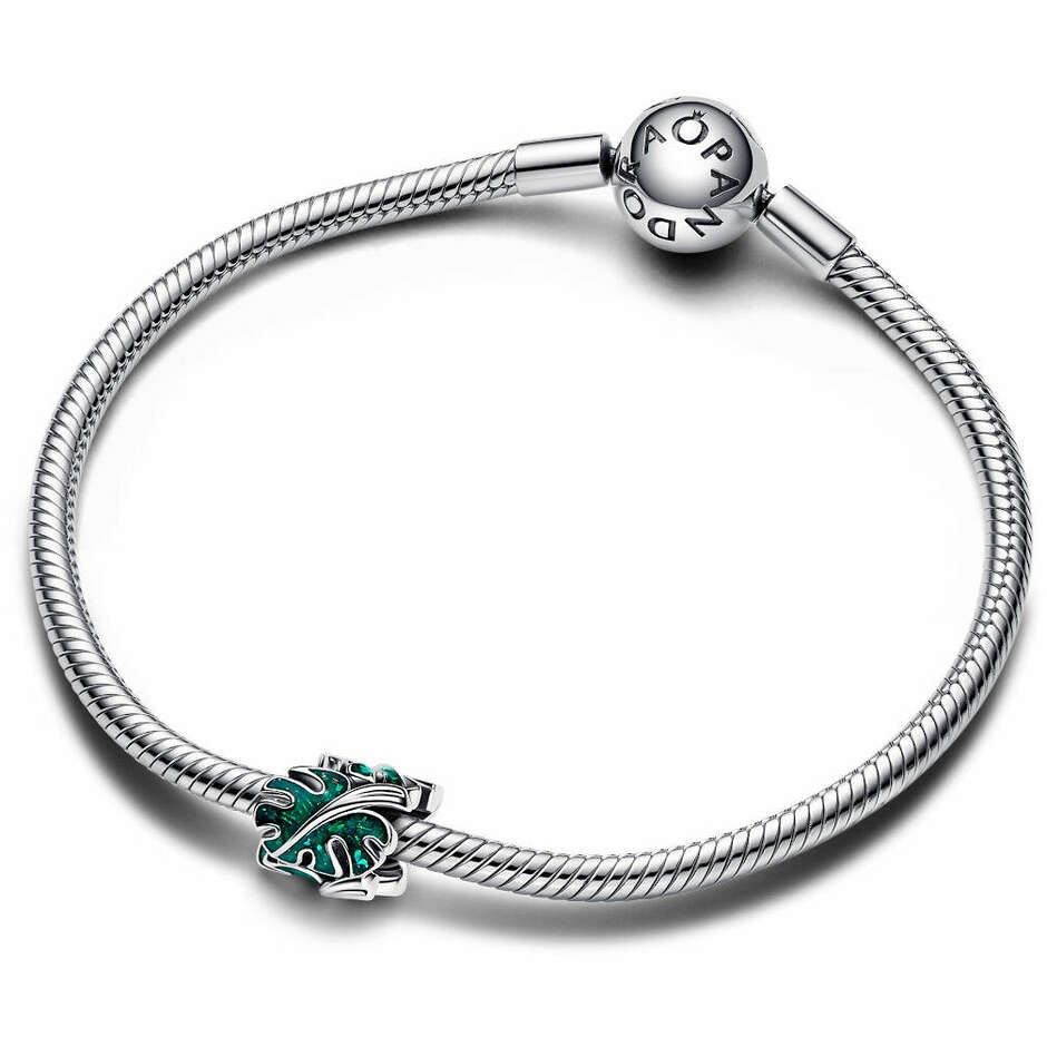Pandora Charm Monstera Leaf Glitter