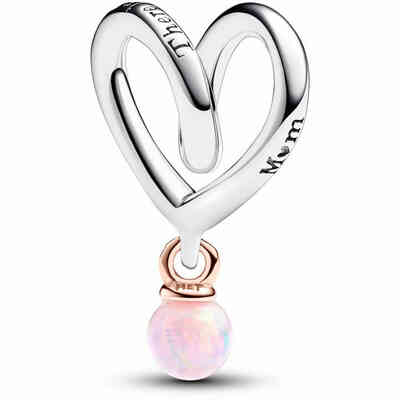 Pandora Charm Mum Two-tone Wrapped Heart Pandora Charm Mum Two-tone Wrapped Heart