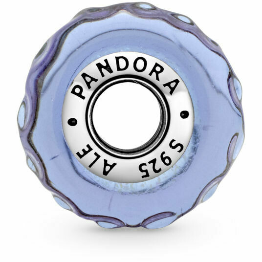 Pandora Charm Murano Glass Lavender