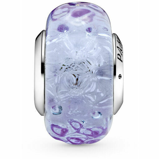 Pandora Charm Murano Glass Lavender