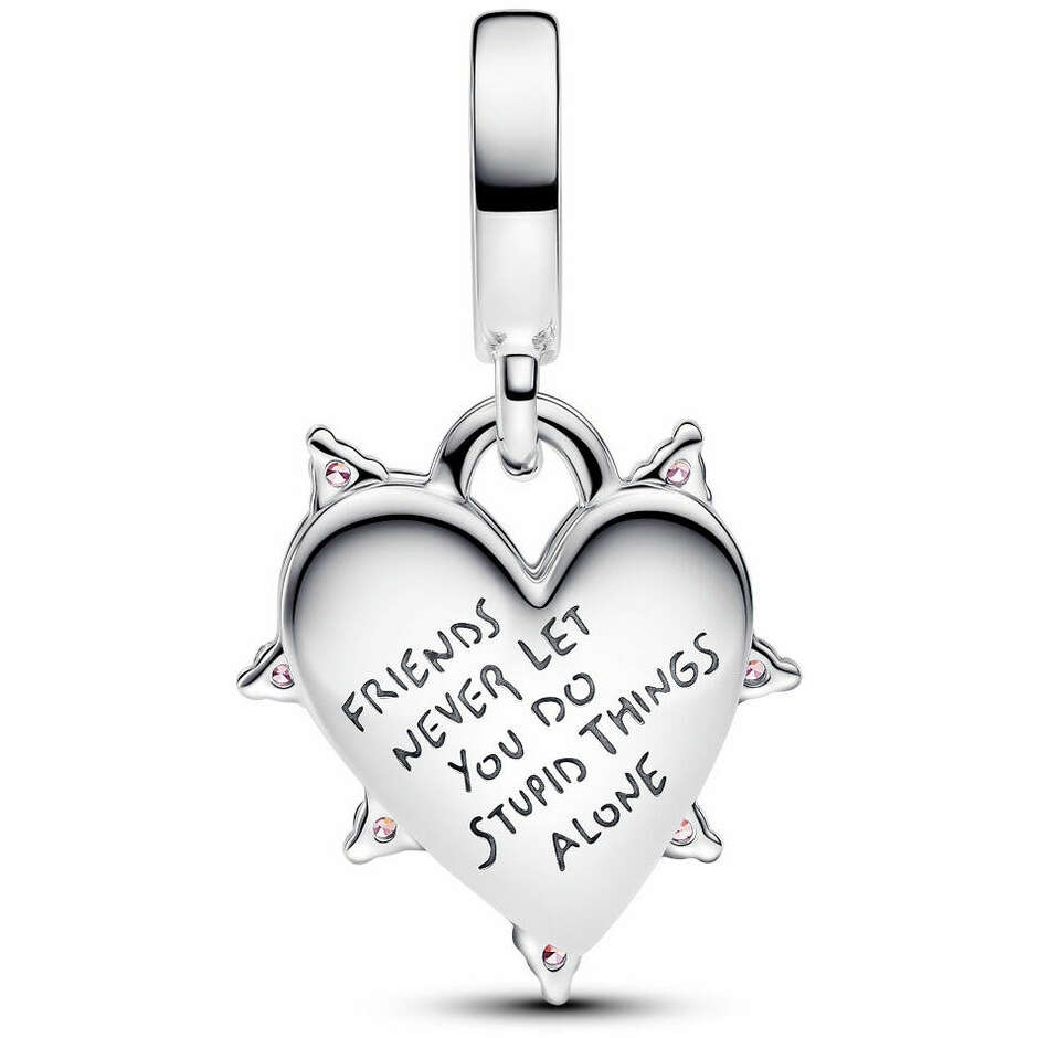 Pandora Charm Pendant Friendship Heart Opal
