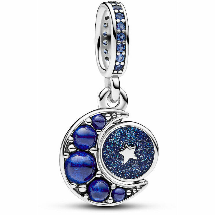 Pandora Charm Pendant Moon Rotating