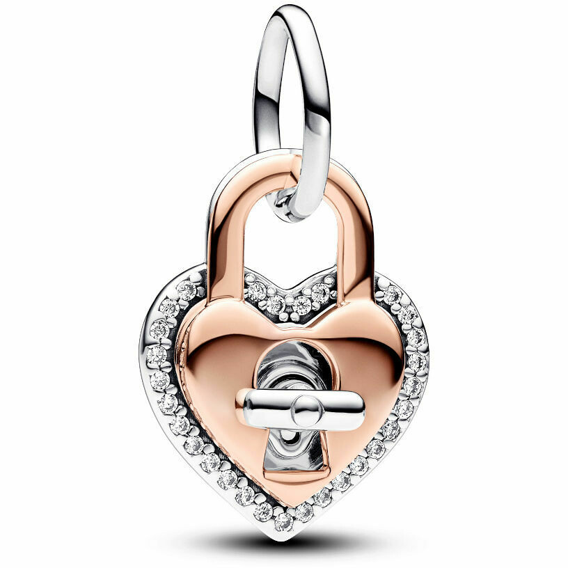 Pandora Charm Pendant Padlock "True Love"