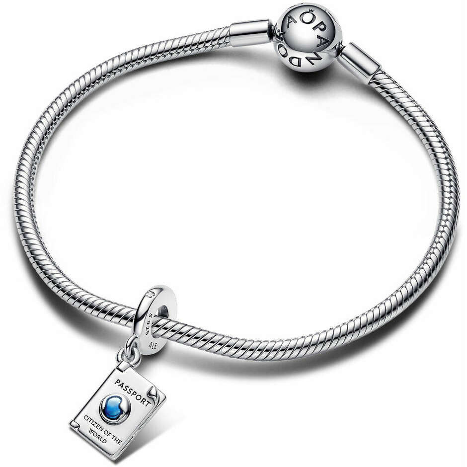 Pandora Charm Pendant Passport Opening "Citizen of the World"