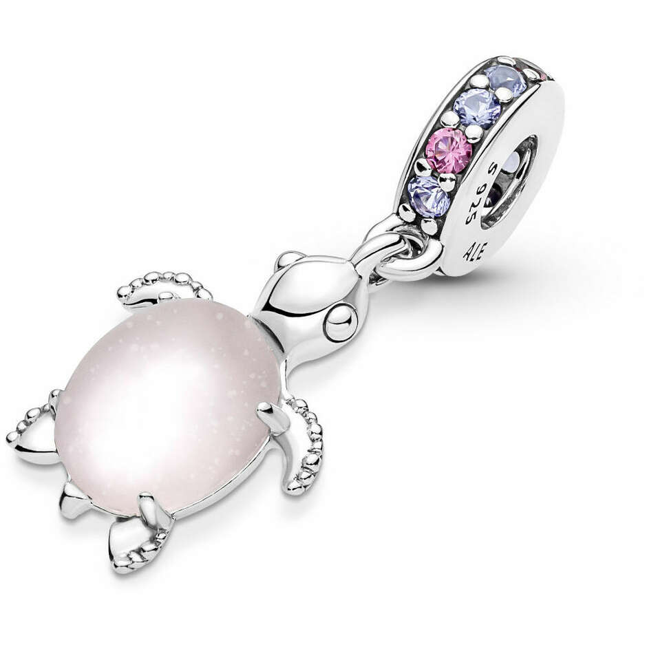 Pandora Charm Pendant Pink Sea Turtle Murano Glass
