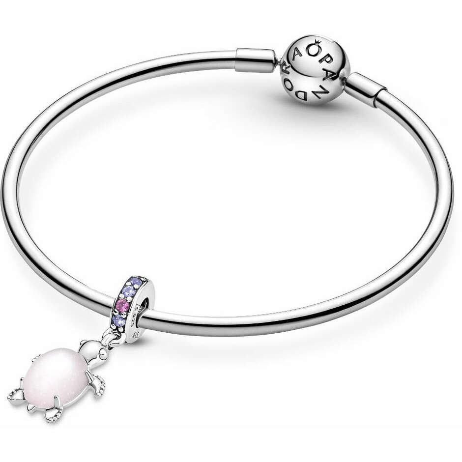 Pandora Charm Pendant Pink Sea Turtle Murano Glass