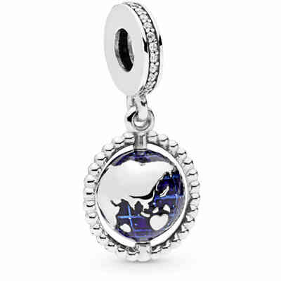 Pandora Charm Pendant Rotating Globe Pandora Charm Pendant Rotating Globe