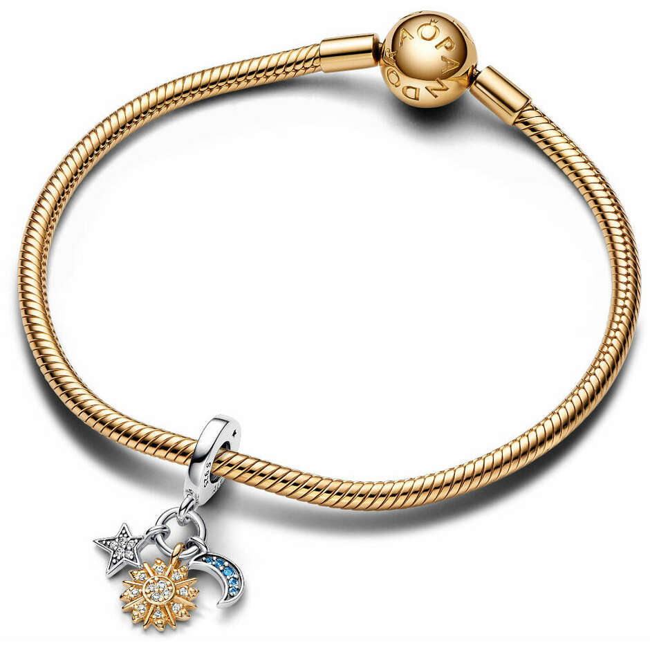 Pandora Charm Pendant Star Sun and Moon