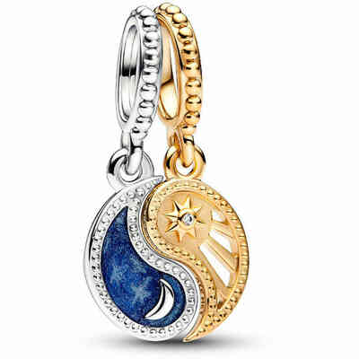 Pandora Charm Pendant Sun and Moon Divisible Pandora Charm Pendant Sun and Moon Divisible
