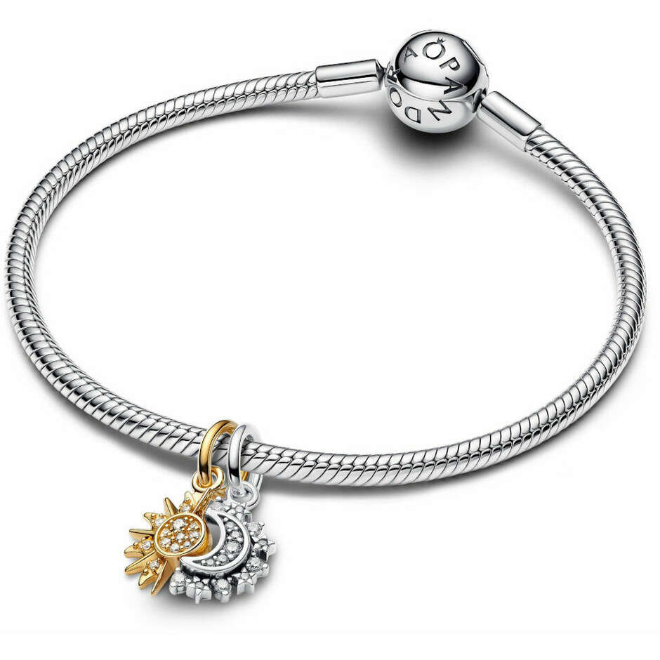 Pandora Charm Pendant Sun and Moon Divisible