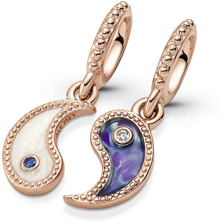 Pandora Charm Pendant Yin & Yang Rose Gold Plated