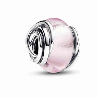 Pandora Charm Pink Murano Glass and Circles Pandora Charm Pink Murano Glass and Circles