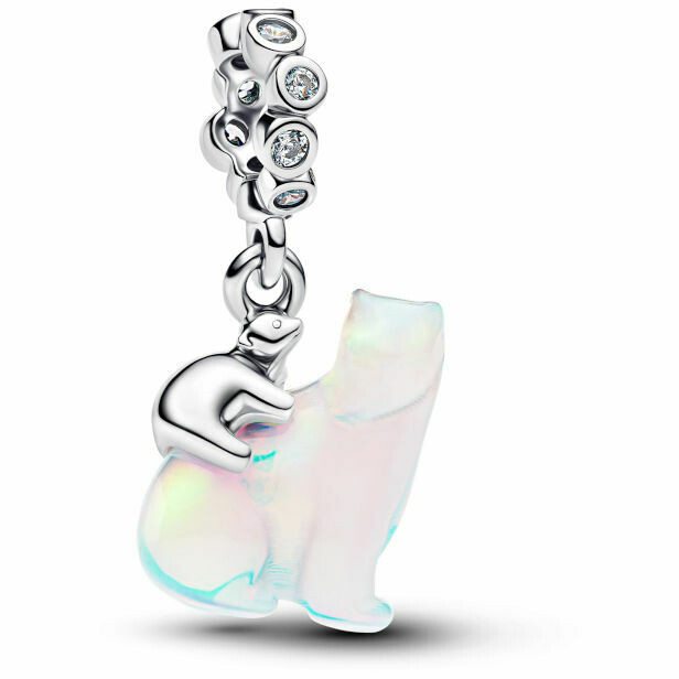 Pandora Charm Polar Bear Mother and Cub