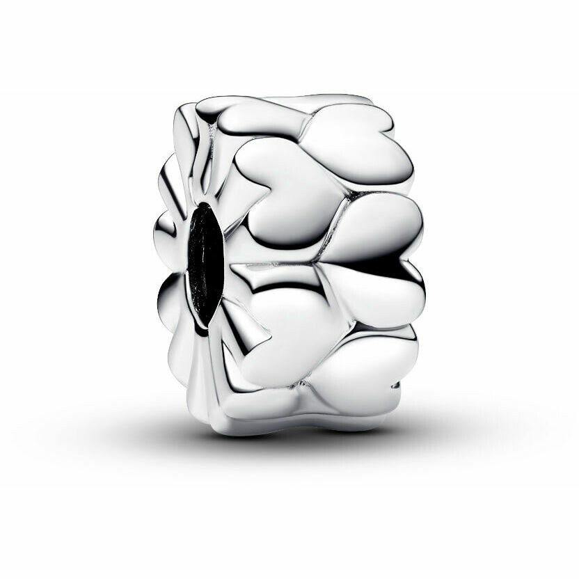 Pandora Clip Hearts in Relief