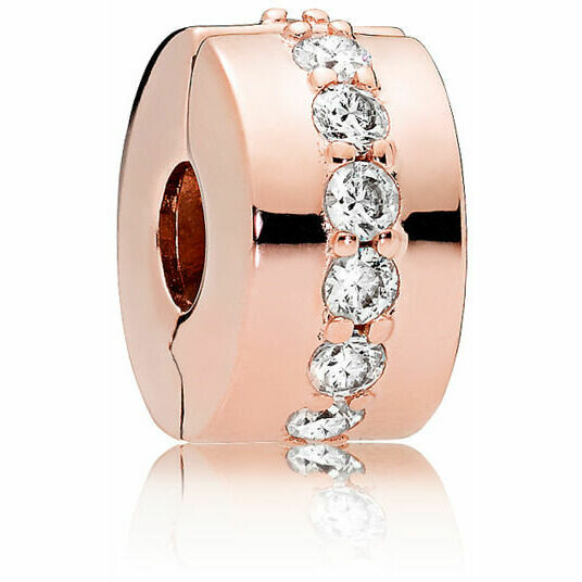 Pandora Clip Luminous Path Rose Gold Plated