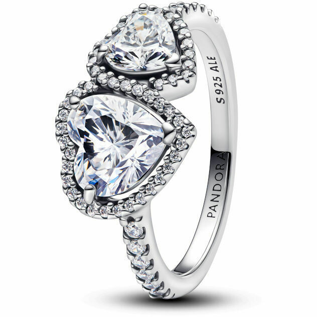 Pandora Double Hearts Luminous Rings