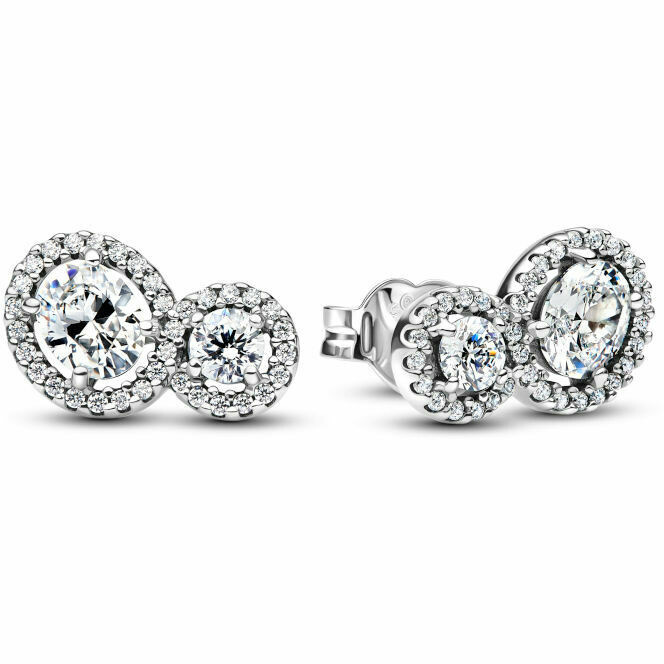 Pandora Double Stone Luminous Earrings