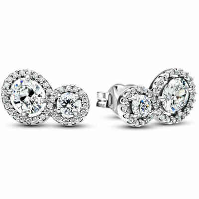 Pandora Double Stone Luminous Earrings Pandora Double Stone Luminous Earrings